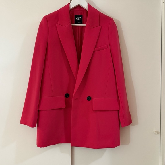 Zara Jackets & Blazers - Zara Women's Vibrant Pink Suit Jacket